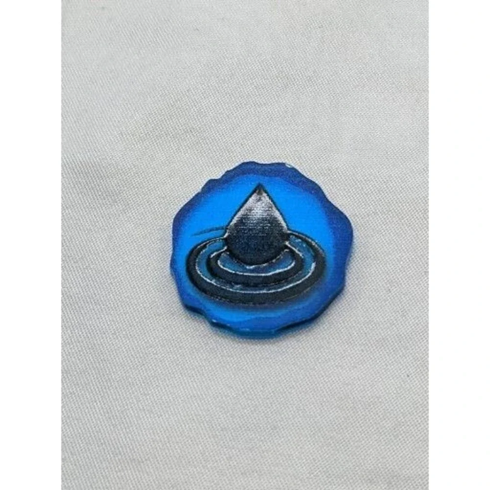 Lot Of (10) Spirit Island Acrylic Water Element Tokens